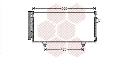 VAN WEZEL Конденсатор, кондиционер 51005077